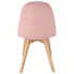 różowe krzesło pikowane do stołu Oder