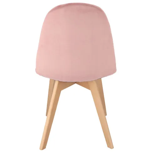 różowe krzesło pikowane do stołu Oder