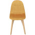 welurowe pikowane krzesło drewniane do stołu Oder
