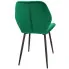 zielone krzesło tapicerowane welurowe Upio