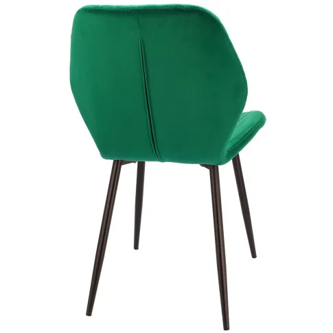 zielone krzesło tapicerowane welurowe Upio