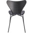 czarne krzesło metalowe w stylu minimalistycznym Bico