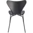 czarne krzesło metalowe w stylu minimalistycznym Bico