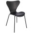 czarne metalowe krzesło kuchenne minimalistyczne Bico