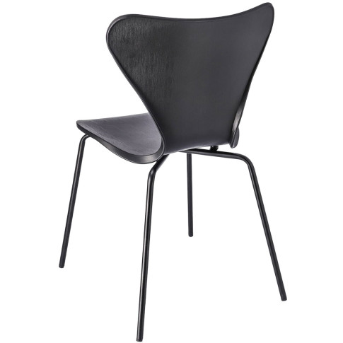 czarne metalowe nowoczesne krzesło balkonowe Bico
