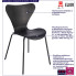 Infografika czarnego krzesła metalowego kuchennego Bico