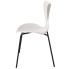 białe metalowe krzesło minimalistyczne Bico