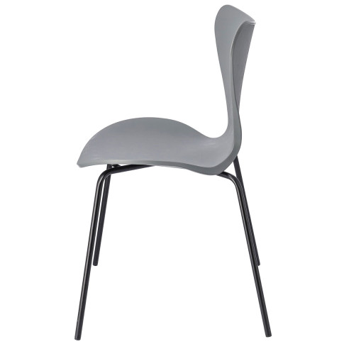 szare krzesło kuchenne minimalistyczne Bico