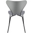 szare krzesło metalowe do minimalistycznej jadalni Bico