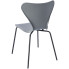 szare metalowe krzesło kuchenne Bico