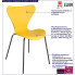 Infografika żółtego krzesła metalowego kuchennego Bico