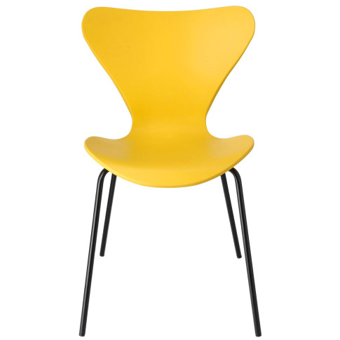 żółte krzesło do nowoczesnej jadalni Bico