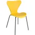 żółte metalowe krzesło do jadalni Bico