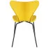 żółte nowoczesne krzesło metalowe Bico