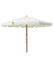 Klasyczny parasol ogrodowy piaskowa biel - Karcheros