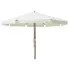 Klasyczny parasol ogrodowy piaskowa biel - Karcheros
