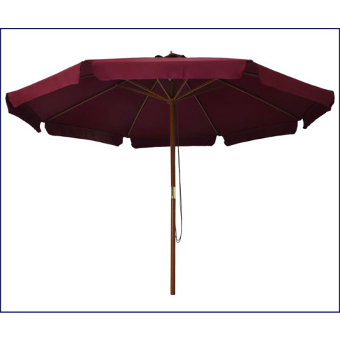 Okrągły parasol do ogrodu Karcheros kolor burgundowy