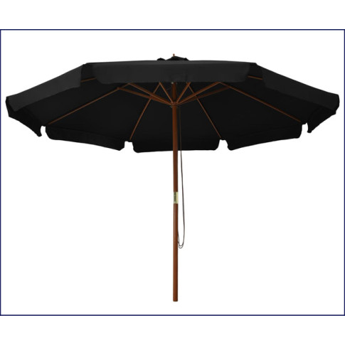 Czarny parasol do ogrodu Karcheros