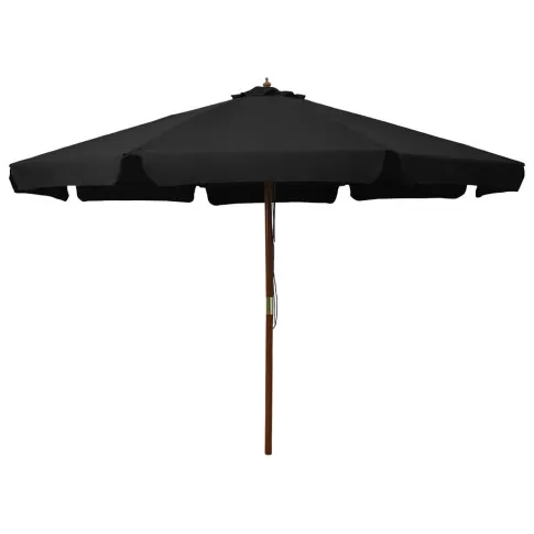 Czarny parasol ogrodowy Karcheros
