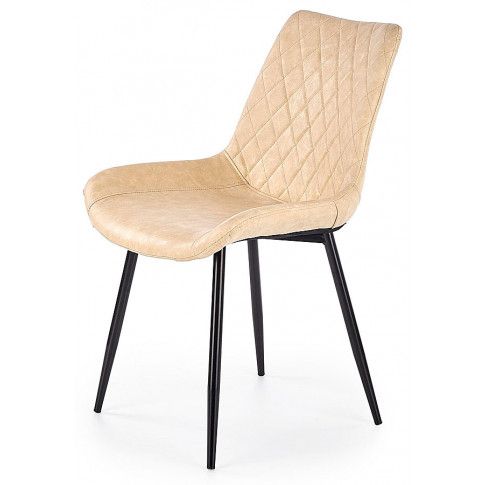 Zdjęcie produktu Krzesło pikowane Rikon - beżowe.