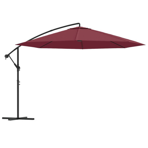 Bordowy parasol ogrdowy Solace