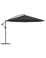 Czarny wiszący parasol ogrodowy - Solace