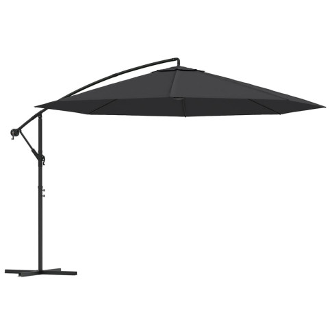Czarny parasol ogrodowy Solace