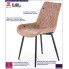 Fotografia Krzesło pikowane Rikon - brązowe z kategorii Krzesła tapicerowane