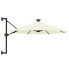 Piaskowy parasol ogrodowy na taras z oświetleniem LED - Shade