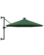 Zielony parasol ogrodowy z oświetleniem LED - Shade w sklepie Edinos.pl
