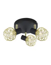 Lampa sufitowa z trzema drucianymi kloszami - V089-Werti