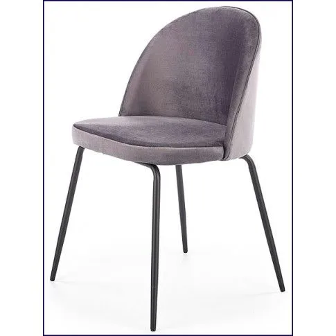 Zdjęcie popielate krzesło do kuchni, salonu Elva | Edinos.pl