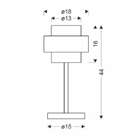 Nowoczesna metalowa czarna stylowa lampa stołowa V101-Benoti