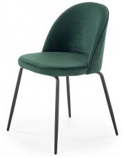 Krzesło tapicerowane Anvar - zielone w sklepie Edinos.pl