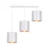 Zdjęcie hansa lampa wisząca biały 3x40w e27 abażur biały | Edinos.pl