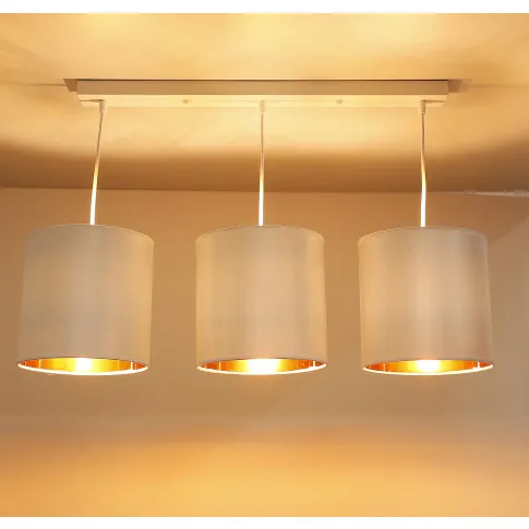 Szczegółowe zdjęcie nr 4 produktu Hansa lampa wisząca biały 3x40w e27 abażur biały