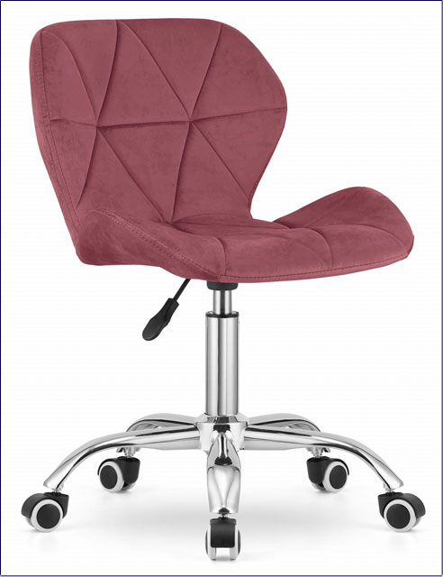 Ciemnoróżowe krzesło obrotowe Renes 4X