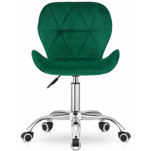 pikowane zielone krzesło obrotowe w stylu nowoczesnym Renes 4X