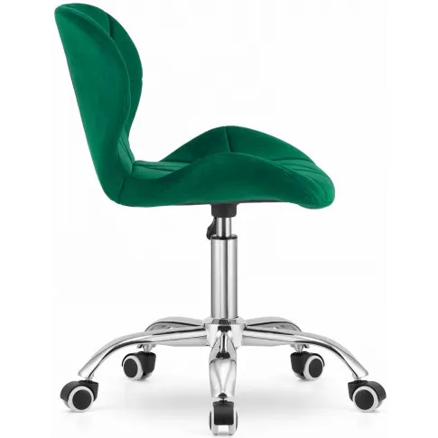 zielone pikowane krzesło obrotowe do pokoju młodzieżowego Renes 4X