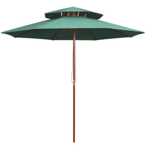 Zielony parasol ogrodowy Serenity