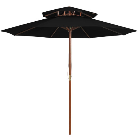 Czarny parasol ogrodowy Serenity