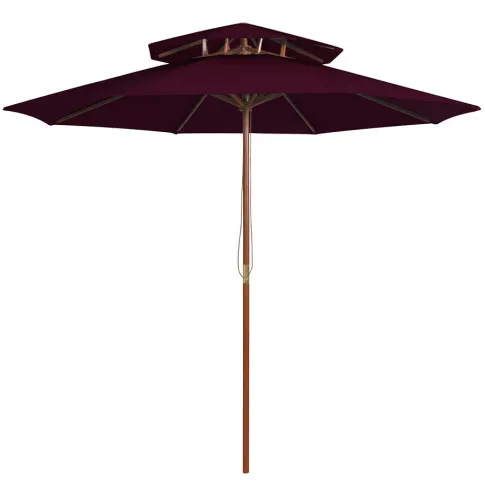 Bordowy parasol ogrodowy Serenity