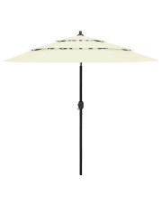 Piaskowy parasol ogrodowy z aluminiowym słupkiem - Haru w sklepie Edinos.pl