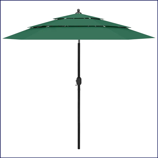 Parasol ogrodowy Asar w kolorze zielonym