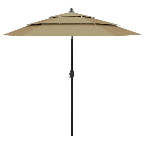 Parasol ogrodowy Haru kolor taupe