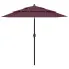 Bordowy parasol ogrodowy z aluminiowym słupkiem - Haru