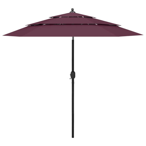 Bordowy parasol ogrodowy Haru