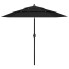 Czarny parasol ogrodowy z potrójnym daszkiem - Haru