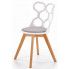 Zdjęcie produktu Białe krzesło skandynawskie - Carter.