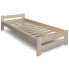 Drewniane pojedyncze łóżko sosnowe ze stelażem 100x200 - Difo 3X